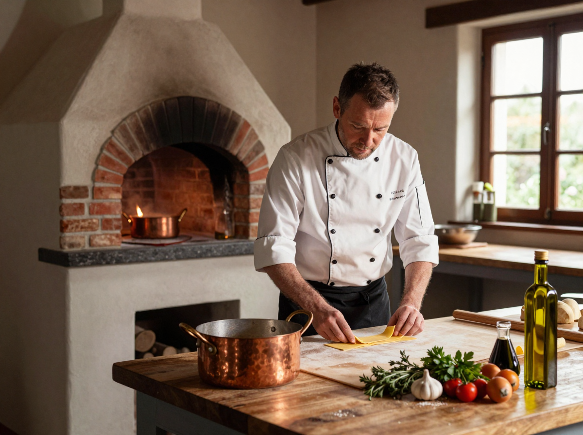 La cucina di Al San Giovanni, interni caldi e accoglienti